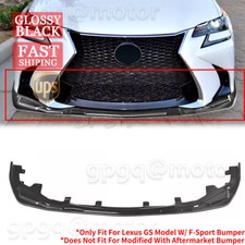 For Lexus GS350 GS450H F-Sport 2016-2020 Glossy Black Front Bumper Lip Splitter picture