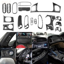 18Pcs Real Carbon Fiber Interior Full Set Trim For Chevrolet Corvette C5 1998-04 picture