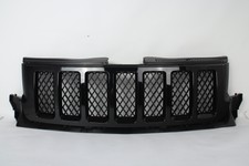 For 2011-2013 Jeep Grand Cherokee Overland Front Upper Grille Glossy Black Grill picture