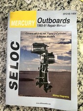 MERCURY OUTBOARD SERVICE REPAIR MANUAL  2-40 HP 1965 -1991 SELOC 1404 BIN OBO picture