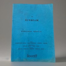 SUNBEAM Car Manual Vehicle WORKSHOP MANUAL BY THE ROOTES GROUP Vntg UK RARE picture