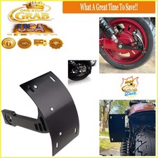 Black Aluminum Motorcycle Vertical Side Mount License Plate Holder Universal Fit picture