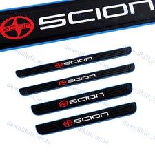 For SCION Blue B Rubber Car Door Scuff Sill Cover Panel Step Protector 4PCS NEW picture