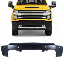 Black Primered Front Bumper For 2020-2023 Silverado 2500 3500 W/ Sensor Holes picture