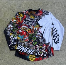 O’Neal motocross Jersey Men’s M Mayhem Lite Moto Sport Graffiti All Over Print picture