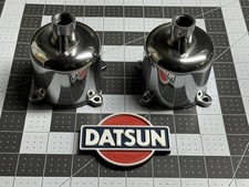 Hitachi HJG46W Polished Dashpots 4 Screw Round Top Carbs 1970-71 Datsun 240z picture