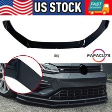 For 14-20 Volkswagen Golf GTI MK7 Gloss Black Front Bumper Splitter Spoiler Lip picture