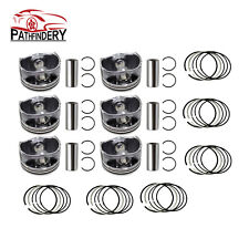 Fit For Jaguar Land Rover 3.0L V6 Supercharged Piston AJ126 Set (6) With Rings picture