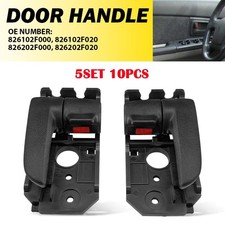 1-10X Black Interior Door Handle For 2004-2009 Kia Spectra Front or Rear RH+LH C picture