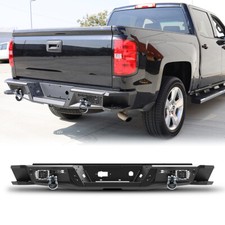 Offroad For 2007-2018 Chevy Silverado 1500 Textured Heavy Duty Steel Rear Bumper picture