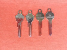 4 DODGE CHRYSLER PLYMOUTH MOPAR IGNITION TRUNK KEY BLANKS 59 60 61 62 63 64 65 picture