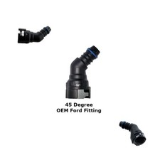 1pc Fits OEM Ford 45 Degree Quick Connect Catch Can PCV Valve Fittings 5/8 Hose picture