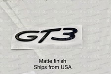 Porsche 2014+ GT3 Emblem Script Rear Badge In Matte Black 991 GT3 99155925190 picture