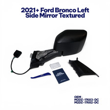 2021-2025 Ford Bronco Left Mirror Power Heated BLIS Textured Black M2DZ-17683-DC picture