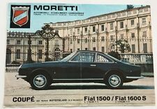 1966 1967 Fiat Moretti 1500 1600 SS Vintage 1-page Sales Car Brochure Leaflet picture