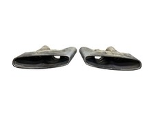 2015-2020 BENTLEY BENTAYGA 6L AWD REAR RIGHT & LEFT CHROME EXHAUST TIPS SET OEM picture