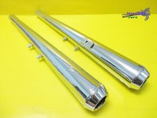 Fit HONDA CB250 CB 250 CB350 CB 350 EXHAUST MUFFLER SET 1PAIR  PT STYLE  [mi634] picture