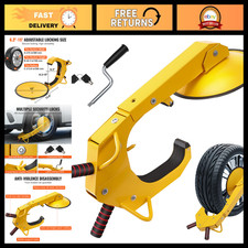 Heavy-Duty Wheel Lock Clamp - Adjustable Anti-Theft Tire Boot for Trailers, RVs, picture