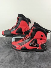 JG-Wolves Men’s Motorcycle Riding Boots US 12 EU 46 Red Black Biker Moto picture