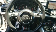 Fit Audi RS4 RS5 RS6 RS7 08-18 Carbon Fiber Steering Wheel Center Cover picture