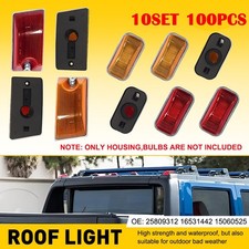 10-50X Amber Red Cab Roof Running Light Housing Cover For Hummer H2/SUT 2003-09 picture
