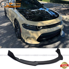 For 2015-2023 Dodge Charger SRT Scat Front Bumper Lip Splitter Kit Matte Black picture
