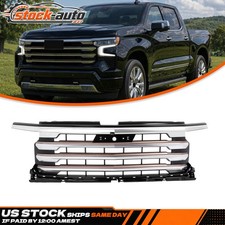 For 2022-2024 Chevy Silverado 1500 High Country Front Bumper Grille Grill Chrome picture