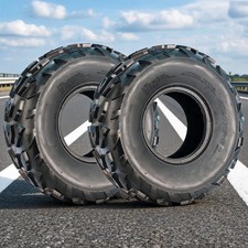 Pair 20x7.00-8 20x7-8 20x7x8 ATV Tires All Terrain AT 4Ply Rated Tubeless picture