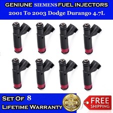 8x Genuine Siemens Fuel Injectors for 01 To 03 Dodge Durango 4.7L 53032145AA picture