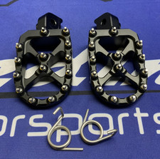 Flo Motorsports Pit Bike Foot Pegs CRF/KLX Kawasaki KLX110 FPEG-798BLK picture