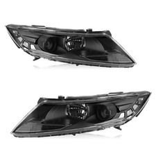 Pair For 2011 2012 2013 Kia Optima Halogen Black Clear Healdights Assembly picture