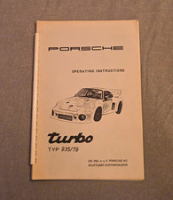 Original Porsche 935/79 Operating Instructions Manual picture