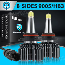 8-sides 9005 HB3 LED Headlight Super Bright White 6500K 3000000LM High/Low Beam picture