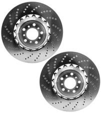 SHW Performance Pair Set of 2 Front 400mm Brake Disc Rotors For BMW F10 F12 F13 picture