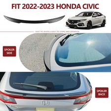 Spoiler Wing Trunk Rear Spoiler Lip For 22-26 Honda Civic Hatchback(Matte Black) picture