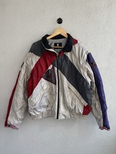 Vintage Dainese Jacket Multicolor Racing Moto Style Zip Up Size M picture