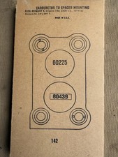 1974-82 Ford 4 Cylinder Carburetor Mounting Gasket picture