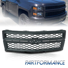 For 2014-2015 Chevrolet Silverado 1500 Front Upper Honeycomb Grille Gloss Black picture