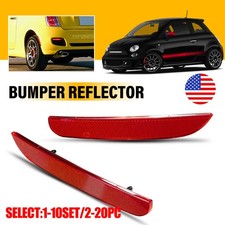 2-20X For 2012-17 FIAT 500 Red Lens Rear Bumper Side Marker Lights Lenses LH&RH picture