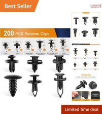 Versatile 200 PCS Auto Body Retainer Clips Kit - Six Sizes for Multiple Vehicles picture