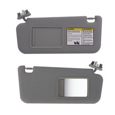 Gray Sun Visor Pair Left & Right Side For Toyota RAV4 2006-2012 74320-42501-B2 picture