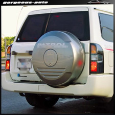 1Pcs Spare Tyre Tire Wheel Cover Silver Fits for Nissan Patrol Y60 Y61 picture
