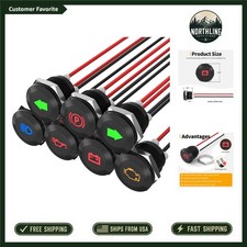 Luxury 7-PCS Waterproof LED Indicator Lights for Automotive Dash Panel Upgrade picture