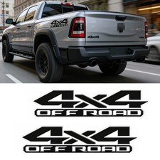 2pcs Glossy Black 4x4 OFF ROAD Decal Set Truck Vinyl Stickers For Ram 1500 2500 picture