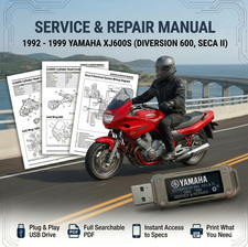 YAMAHA XJ600S DIVERSION 600 SECA II 1992 - 1999 SERVICE REPAIR SHOP MANUAL USB picture