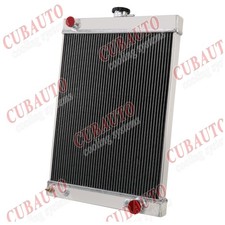 Universal 4-Row Aluminum Radiator + Trans Cooler Fit 30'-50's Street Rod Hot Rod picture