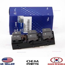 Genuine Power Window Main Switch Front Left Driver Side Gray OEM Sonata 2011-14 picture