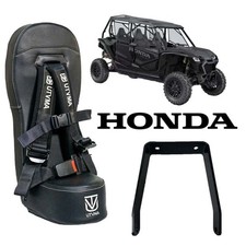 UTVMA '20-'25 Honda Talon 4 Front Bump Seat W/ Offroad Buckle Black Harness picture