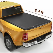 6.4ft / 6.5ft Bed Tonneau Cover Soft Roll Up for 03-24 Dodge Ram 1500 2500 3500 picture