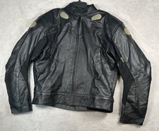 Vintage Top Gear 4 Star Leather Motorcycle Riding Racing Protective Jacket 4xl picture